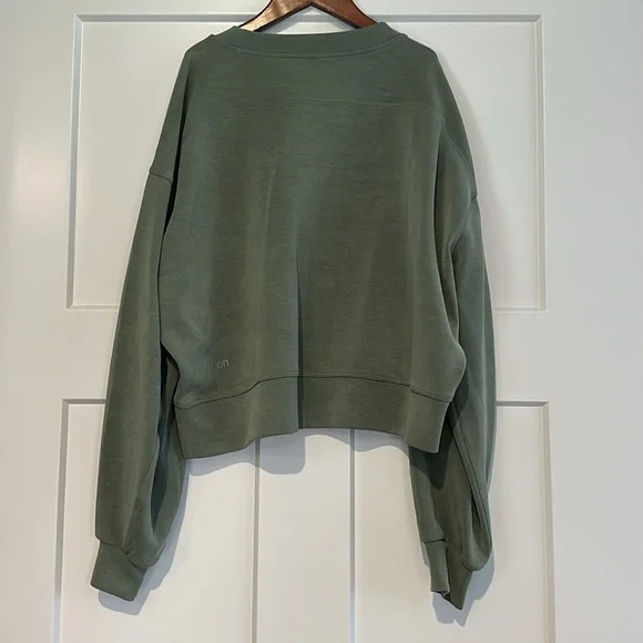 Women's Green Sweatshirt - Picture 3 of 6